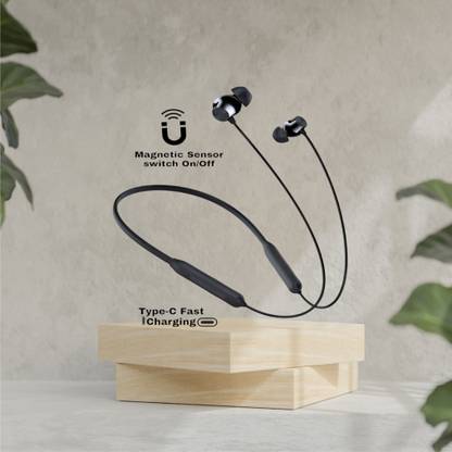 house of common Wireless Neckband, 48Hrs Playtime, Double EQ Mode, Fast Charging_EG Bluetooth & Wired