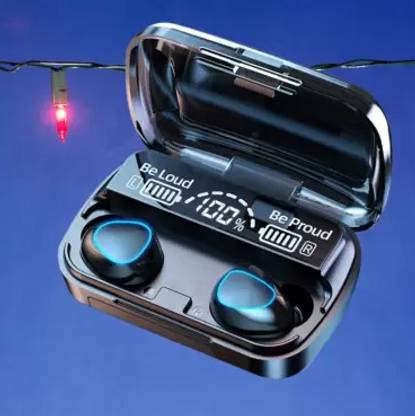 Enigma Beats M10 EarBuds Wireless Bluetooth Portable Powerbank Charging Case LED Display Bluetooth