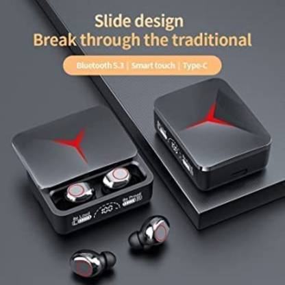 YAROH 61v_M90 pro Wireless Earbuds: Touch Version, 15 Hrs Playtime, Bluetooth V5.1 Bluetooth