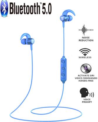 Trendy N95 High Bass 40 Hours Play Time Bluetooth Magnet With Mic ,Blue ब्लूटूथ हेडसेट