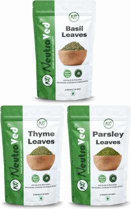 NeutraVed Combo Thyme Leaves 40g + Basil Leaves 35g + Parsley 30g,