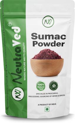 NeutraVed Sumac Powder Tangy Lemony Spice Perfect for Dry Rub and Seasoning Turkish Spice