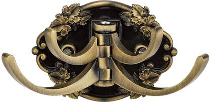 Zeetab Leaf Cloth Hanger & Brass Royal Key Holder with Adjustable Hook 4