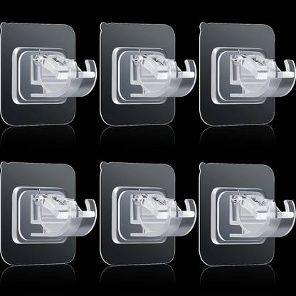 QARB White Curtain Hooks