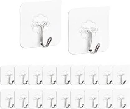MERCEHIVE Adhesive Hooks for Hanging Keys Coats Hats Bags Ceiling Hook Hook 18