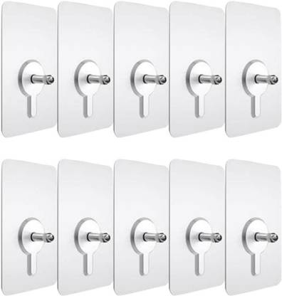 deadly Adhesive Hooks, Detachable Self Adhesive Wall Screw Hooks, Punch-Free Hook 10