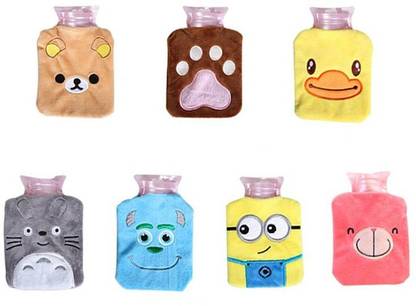 StoreupZone Mini Warm Hot Water Bag Cartoon Pattern Hot Water Bag hot water bag mini Water Bag Water Bag 250 ml Hot Water Bag