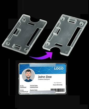 JSMSH Plastic ID Badge Holder