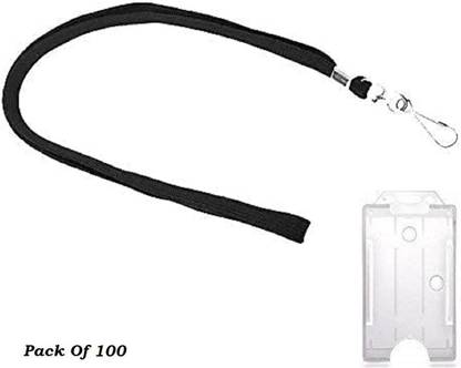 JSMSH Plastic ID Badge Holder, Lanyard