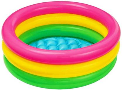 FEMININE STYLE Kids Swimming and Sunset Glow Pool 2 FEET Inflatable Swimming Pool