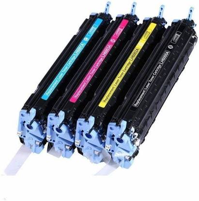 HYNEAR 124A Toner Cartridge Compatible for HP Laser Jet PRO Color Printers Black + Tri Color Combo Pack Ink Toner