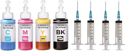 canoff Refill ink Kit HP 2729 100ml Multi-function WiFi Color With HP 2135 2138 5085 Black + Tri Color Combo Pack Ink Bottle