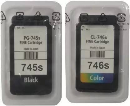 HYNEAR PG745S Printers Black + Tri Color Combo Pack Ink Cartridge