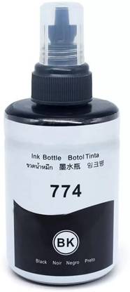 tequo Ink For Epson Eco Tank T774 -Pack of 1 M100 / M105 / M200 / M205 / L655 Black Ink Bottle