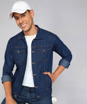 FTX Full Sleeve Solid Men Denim Jacket