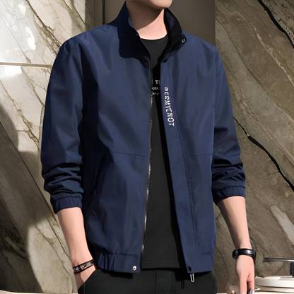 BRIGHTKRAFTS Full Sleeve Solid Men Jacket