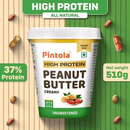 Pintola All Natural HIGH Protein Peanut Butter (Creamy)