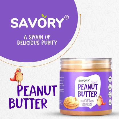 Savory Creamy Peanut Butter | High in Protein | Tasty & Healthy | Ready to Eat |