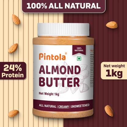 Pintola All Natural Almond Butter (Creamy) (Unsweetened)