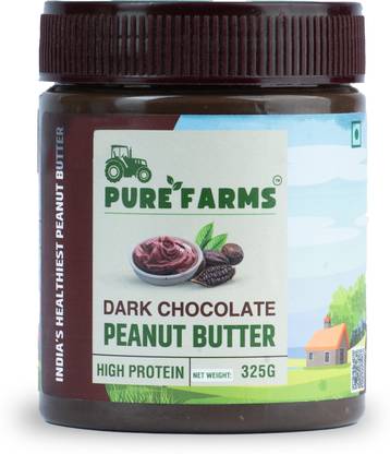 PURE FARMS Chocolate Peanut Butter, Crunchy Delight with Rich, Pure Cocoa Classic Snack