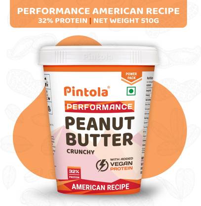 Pintola American Recipe Performance Series Peanut Butter (Crunchy) | Vegan Protein