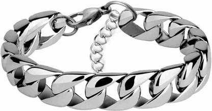 omaya jewels Sterling Silver, Stainless Steel Sterling Silver Bracelet