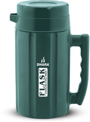 Dhara Stainless Steel Flask 1200 Inner Steel Insulated Hot And Cold Carafe For Tea Coffee Juice 1000 ml Flask