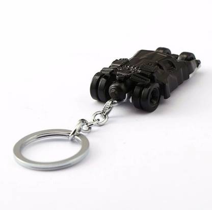 ABEL Black Mobile car Moving Car Keychain for Bike Car of Batman Key Chain