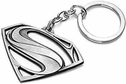 Giftinguru DC-Superman Logo Silver Keychain | KeyHolder for Boys & Girls/Bikes/Scooter Key Chain