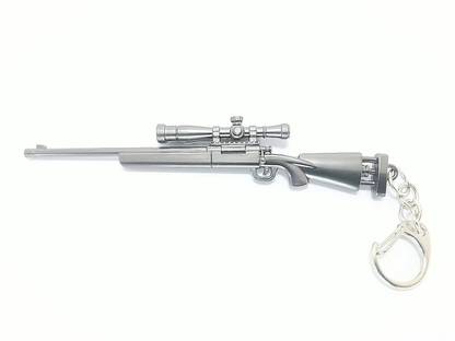 ABEL PUBG Real 3D Metal Body M24 SES Sniper Weapon 120mm Length Key Chain