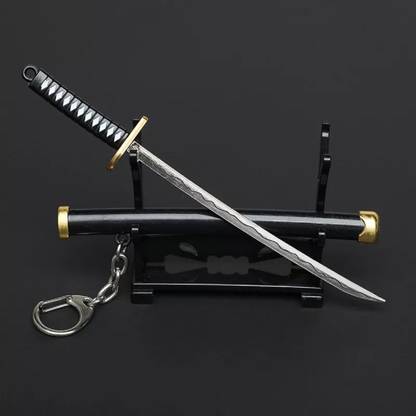 Seven Square UNSHARPED METAL MINI KATANA ANIME SWORD TOY KEYCHAIN Key Chain