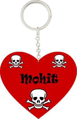 MorFex Mohit Name BSeautiful Heart Shape Arclic Keychain BSest Gifts for Your BS 278 Key Chain
