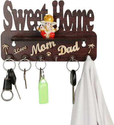 FMSA4 office / home/ Best decorative item for home décor / festive décor Mobile stand Wooden Wall Shelf