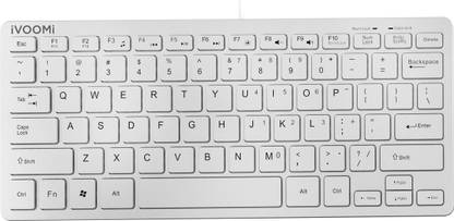 iVoomi Venom Compact Wired USB Laptop-size Laptop Keyboard Compatible with Desktop, Laptop, Mac Easy to Use,Plug and Play,Quick, Comfy Durable body