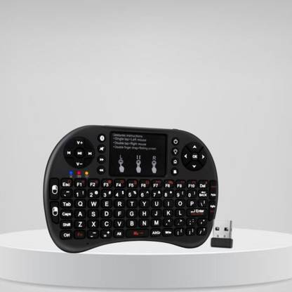 SACRO Bluetooth (Wireless Keyboard) USB Rechargeable Keyboard With Pocket Size D449 Wireless Thumb-size Multi-device Keyboard Compatible with Laptop