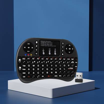 SACRO Bluetooth (Wireless Keyboard) USB Rechargeable Keyboard With Pocket Size D107 Wireless Thumb-size Multi-device Keyboard Compatible with Laptop