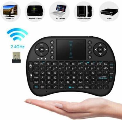 GUGGU AJ_789A_MINI BACKLIGHT KEYBOARD & TOUCHPAD MOUSE WIRELESS MULTI-DEVICE KEYBOARD Wireless Handheld Multi-device Keyboard Compatible with Desktop, Laptop, Mac