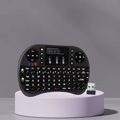 SACRO Bluetooth (Wireless Keyboard) USB Rechargeable Keyboard With Pocket Size E288 Wireless Thumb-size Multi-device Keyboard Compatible with Laptop