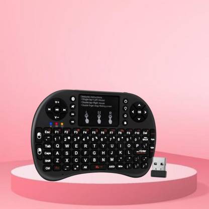 SACRO Bluetooth (Wireless Keyboard) USB Rechargeable Keyboard With Pocket Size E340 Wireless Thumb-size Multi-device Keyboard Compatible with Laptop