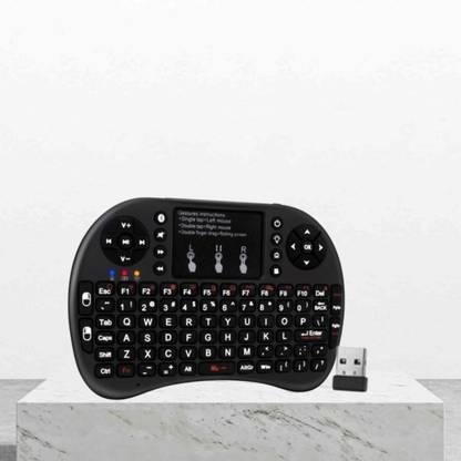 SACRO Bluetooth (Wireless Keyboard) USB Rechargeable Keyboard With Pocket Size E252 Wireless Thumb-size Multi-device Keyboard Compatible with Laptop