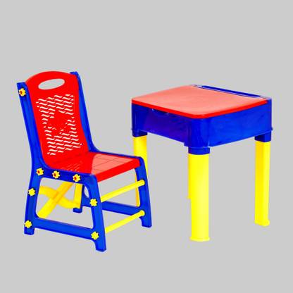 SUMOWARE INDUSTRIES Big Size Little Champ Study Table with Chair - Age 2-12 Years Plastic Desk Chair