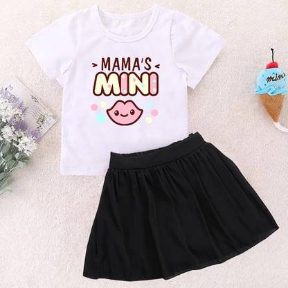 KIDDY STAR Girls Casual T-shirt Skirt