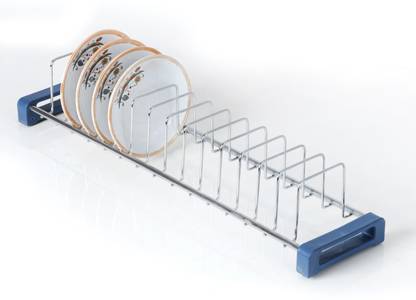 STAINLESS CUP SAUCERS RACK/STAND (14 SECTIONS) (Size:52.1*11.4*7.6 CM) Dish Drainer Kitchen Rack