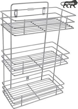Stinaless Steel 3Shelf Rack कप किचन रैक
