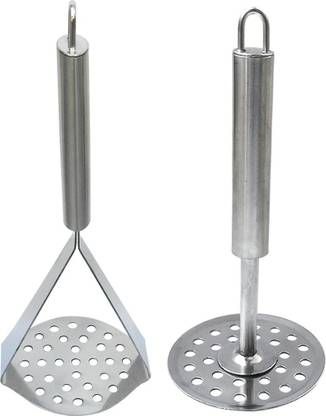 JISUN Two Different Design Potato Masher/Vegetable Masher/Pav Bhaji Masher Stainless Steel Masher