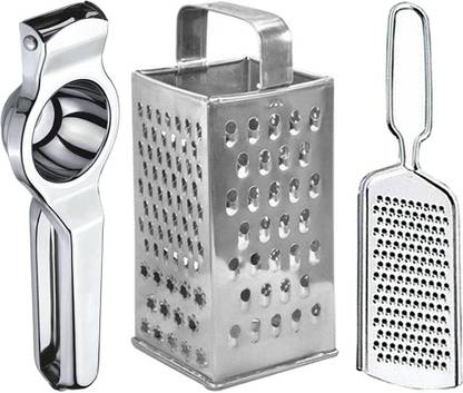 OC9 Stainless Steel Lemon Squeezer & Cheese Slicer & 8 in 1 Grater / Slicer Kitchen Tool Set
