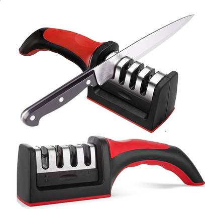 AR NextGen 3-Step Kitchen Knife Sharpener, Non-Slip Base Advanced Knife sharpener Knife Sharpening Steel