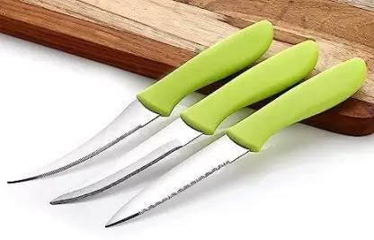 EBBSTONE 3 PCS Stainless Steel Kitchen Knife Set for Vegetable Knife Knife