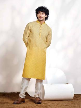 Vardha Men Printed Trail Cut Kurta