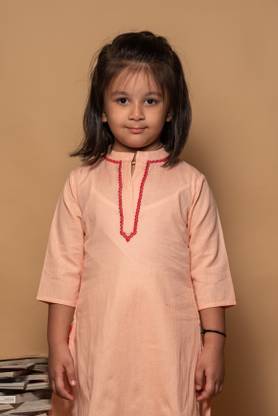 Girls Solid Kurta